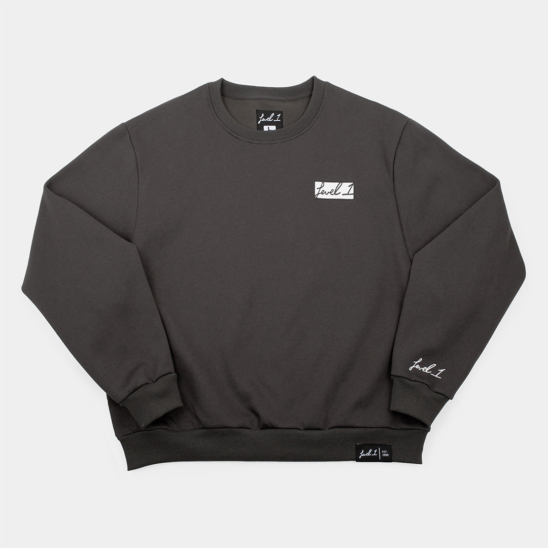 Boxy Box Logo Crewneck