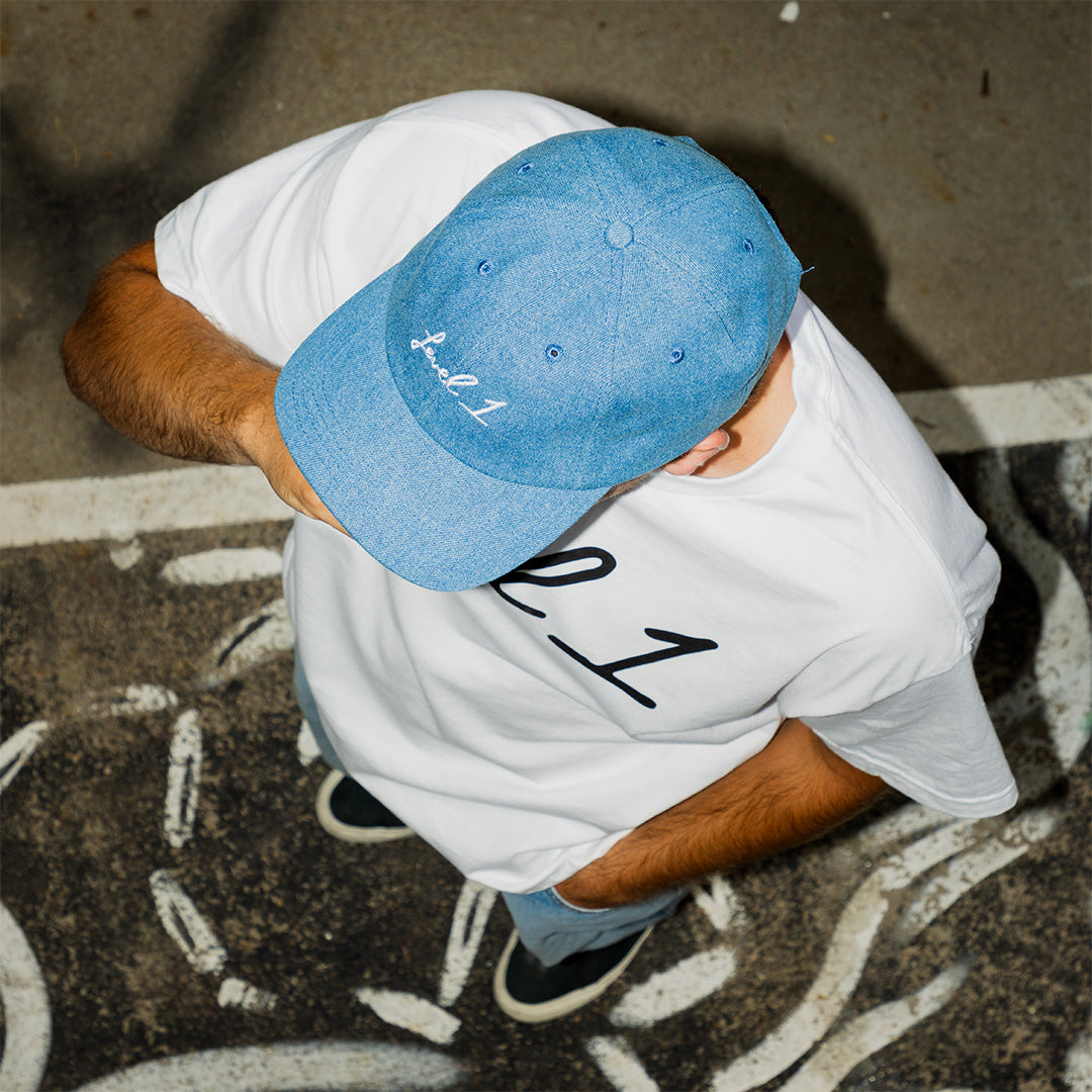 Script Logo Denim Dad Hat