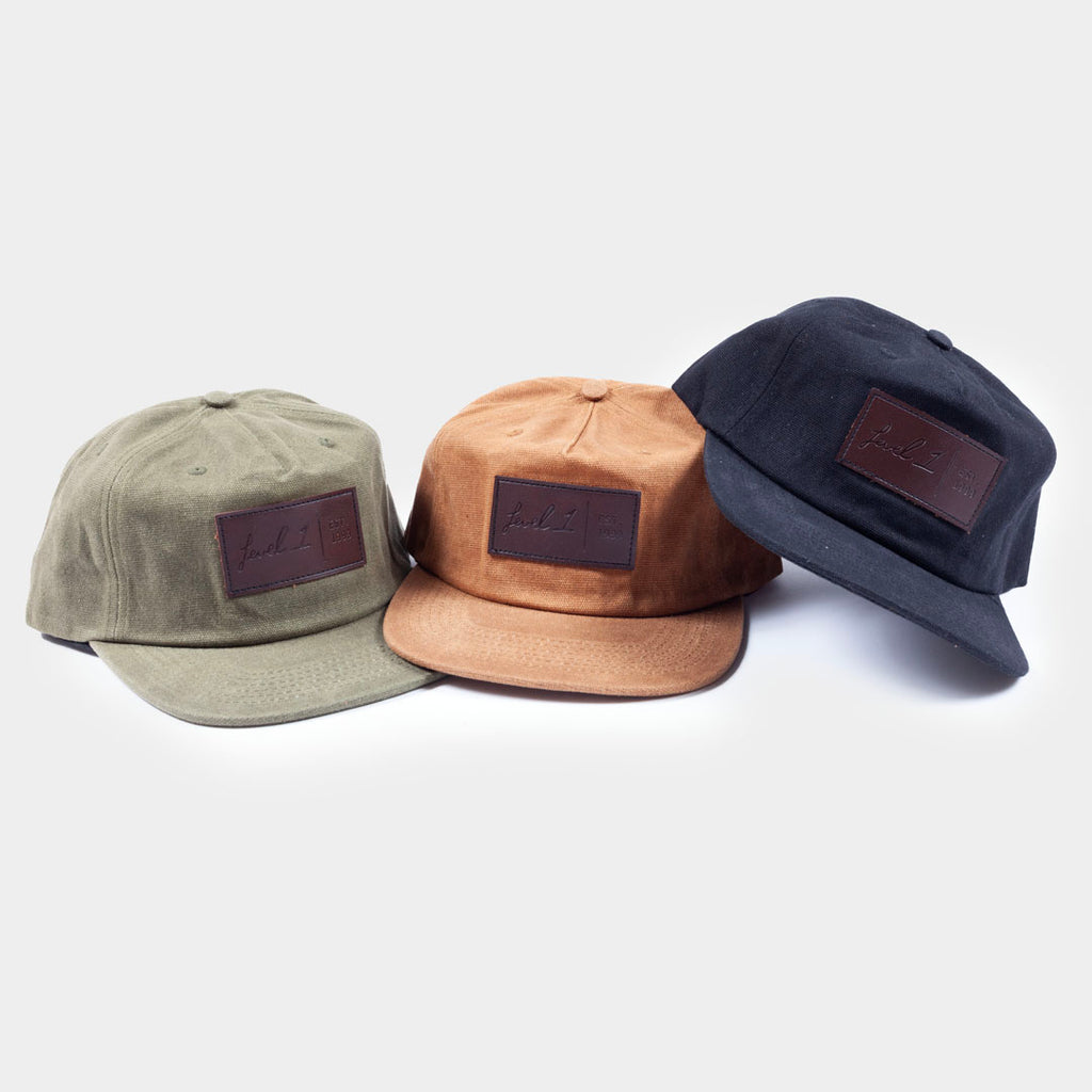 Waxed Cotton Snapback Hat – Level 1