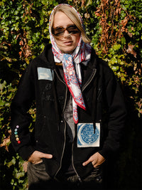 Texture Bounce 1-of-1 Hoodie - MEDIUM "Buttons"