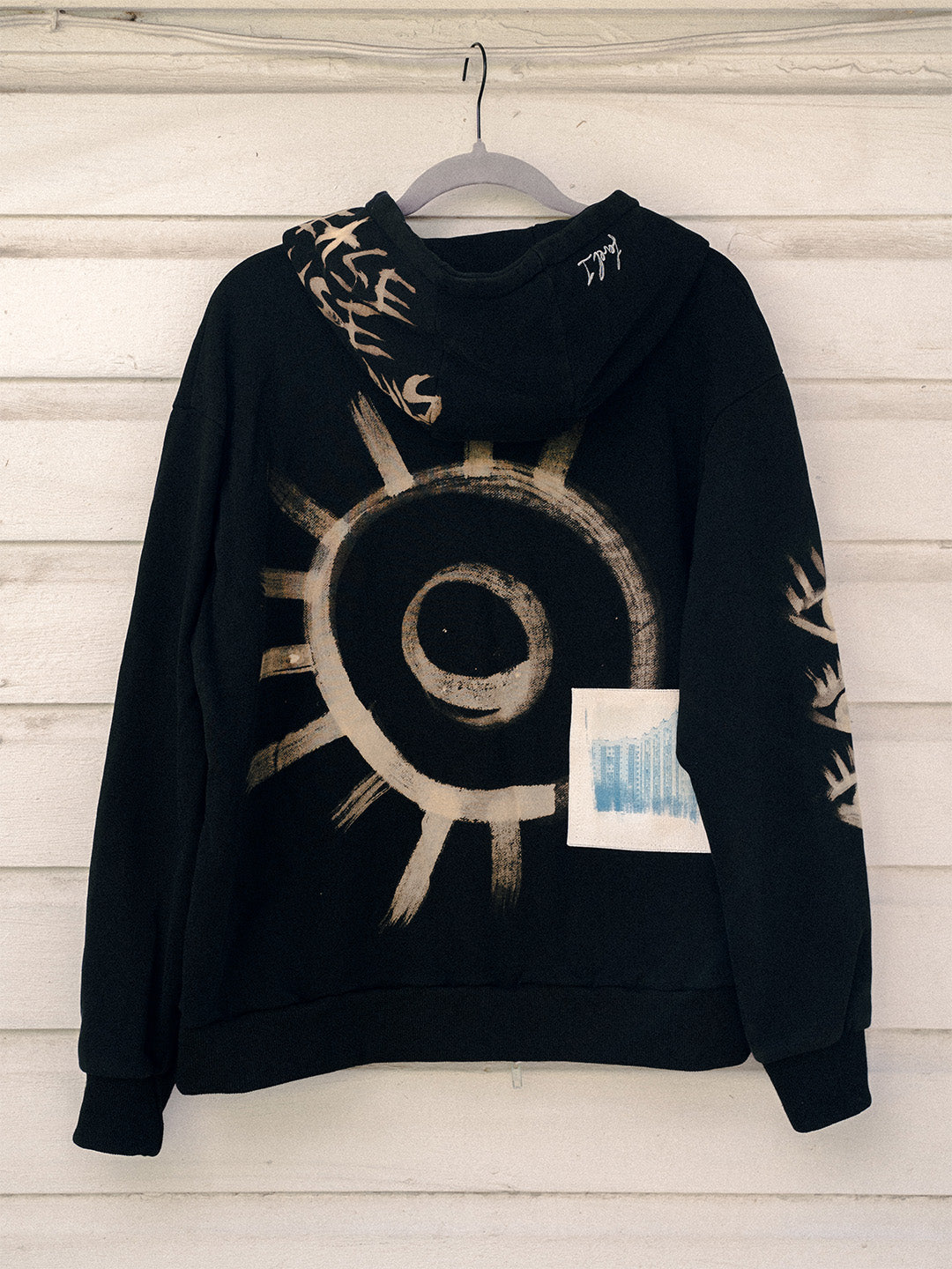 Texture Bounce 1-of-1 Hoodie - MEDIUM "Eyes"