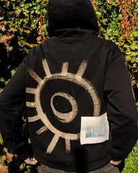 Texture Bounce 1-of-1 Hoodie - MEDIUM "Eyes"