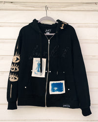 Texture Bounce 1-of-1 Hoodie - MEDIUM "Eyes"