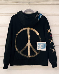 Texture Bounce 1-of-1 Hoodie - SMALL "Peace"