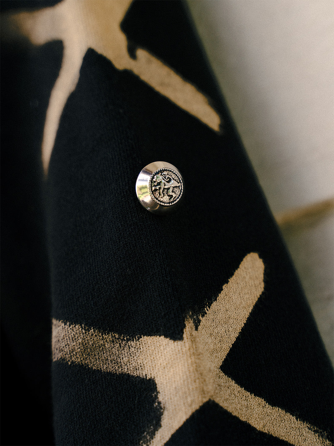 Texture Bounce 1-of-1 Hoodie - SMALL "Peace"