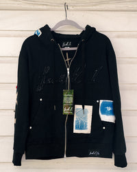 Texture Bounce 1-of-1 Hoodie - SMALL "Peace"