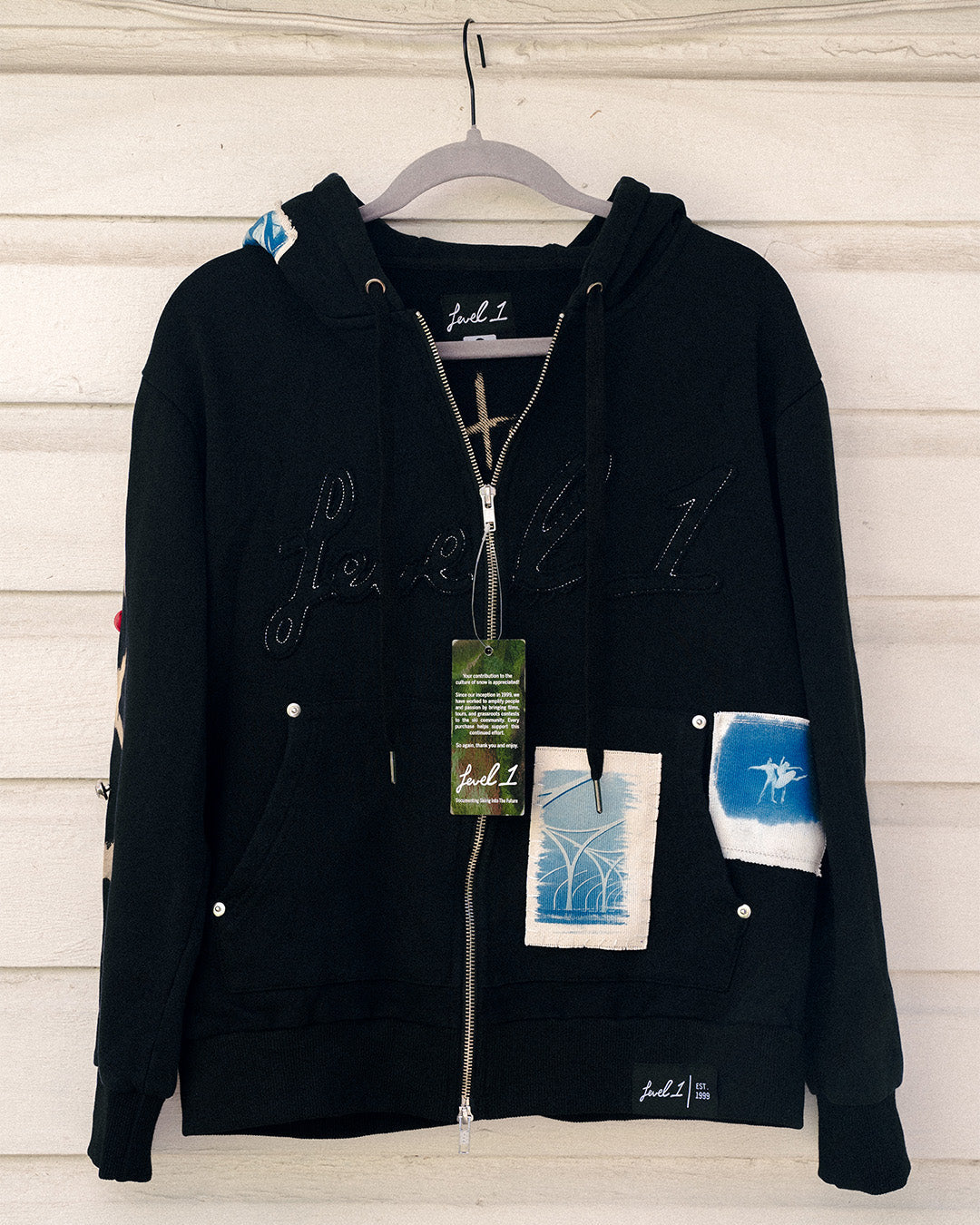 Texture Bounce 1-of-1 Hoodie - SMALL "Peace"