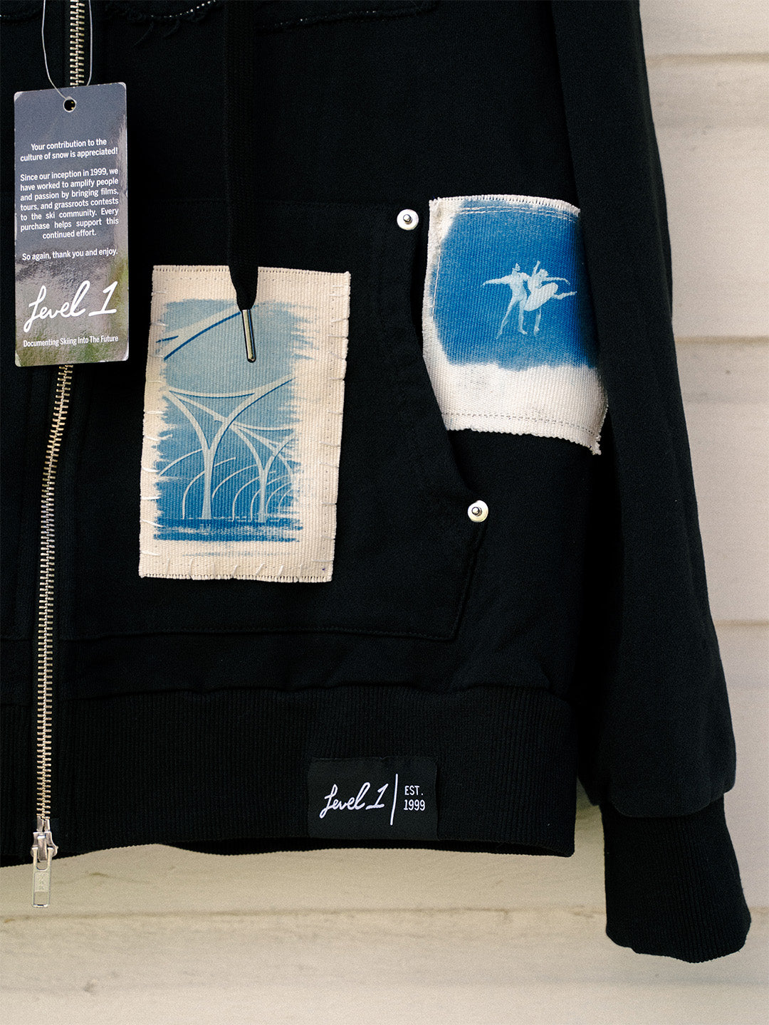Texture Bounce 1-of-1 Hoodie - SMALL "Peace"