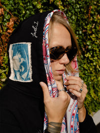 Texture Bounce 1-of-1 Hoodie - SMALL "Peace"