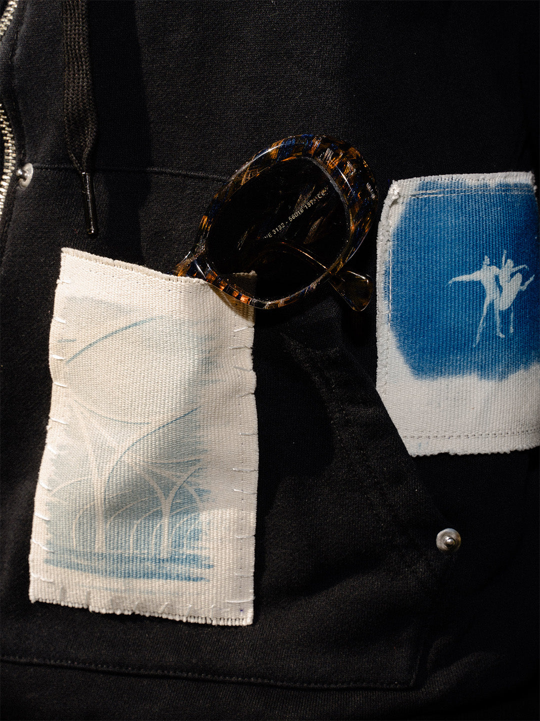 Texture Bounce 1-of-1 Hoodie - SMALL "Peace"