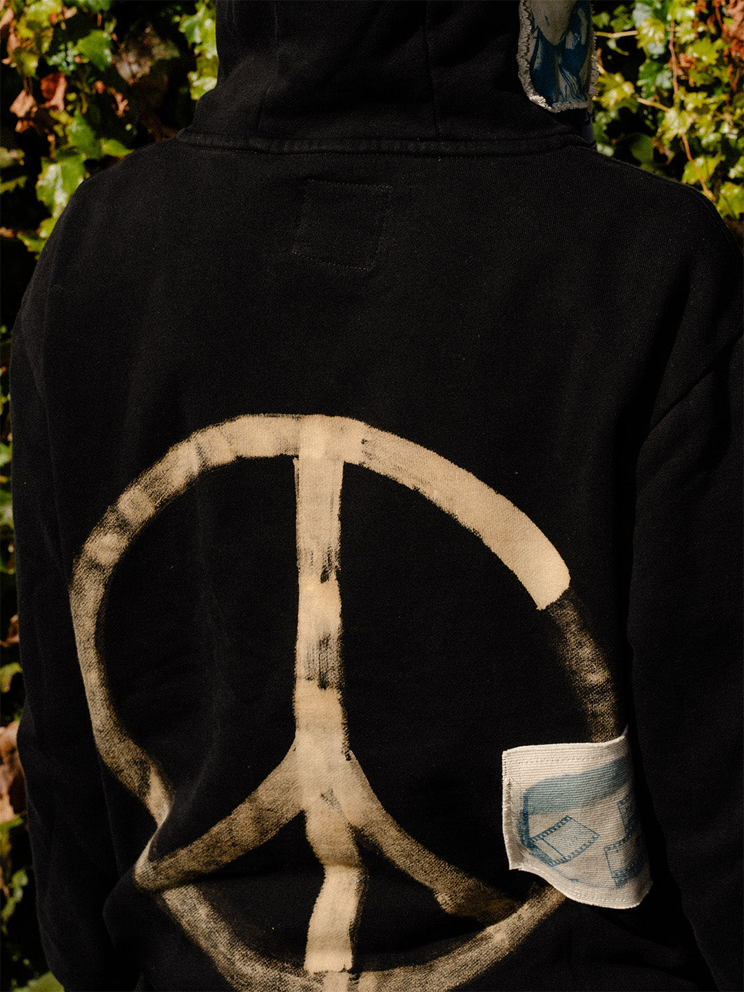 Texture Bounce 1-of-1 Hoodie - SMALL "Peace"
