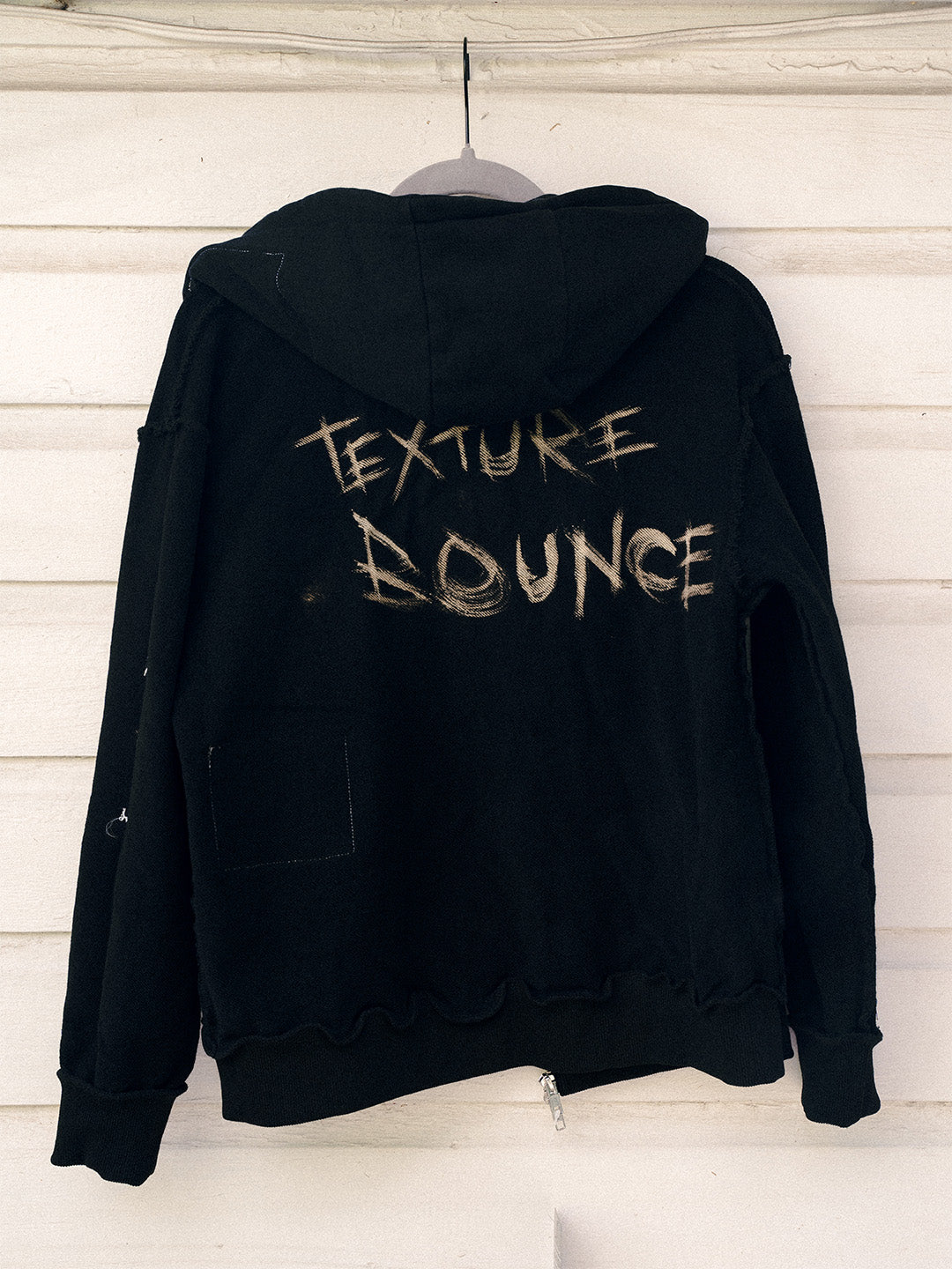 Texture Bounce 1-of-1 Hoodie - SMALL "Peace"