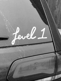 9" Script Decal Sticker