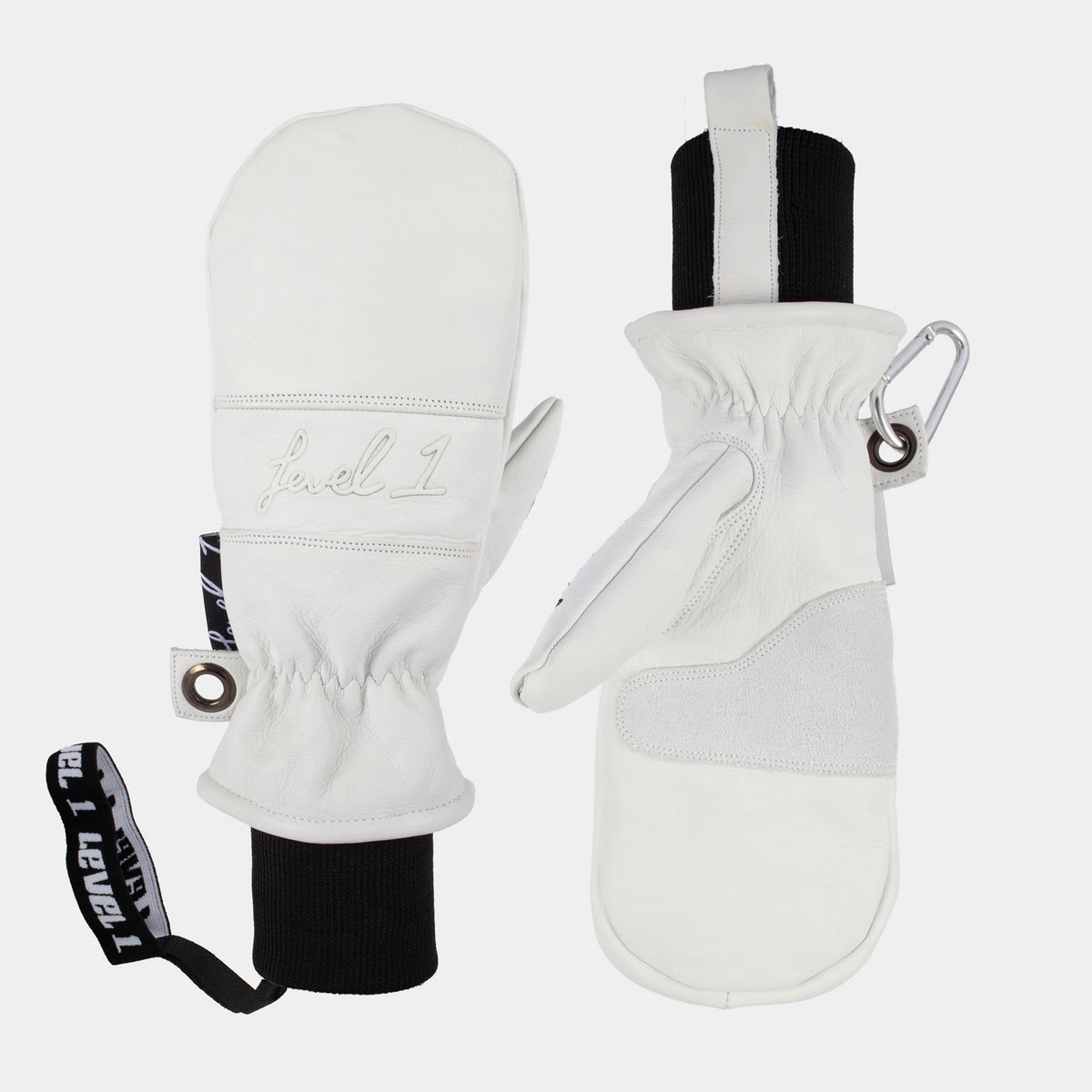 Level 1 All Mountain Mittens – White