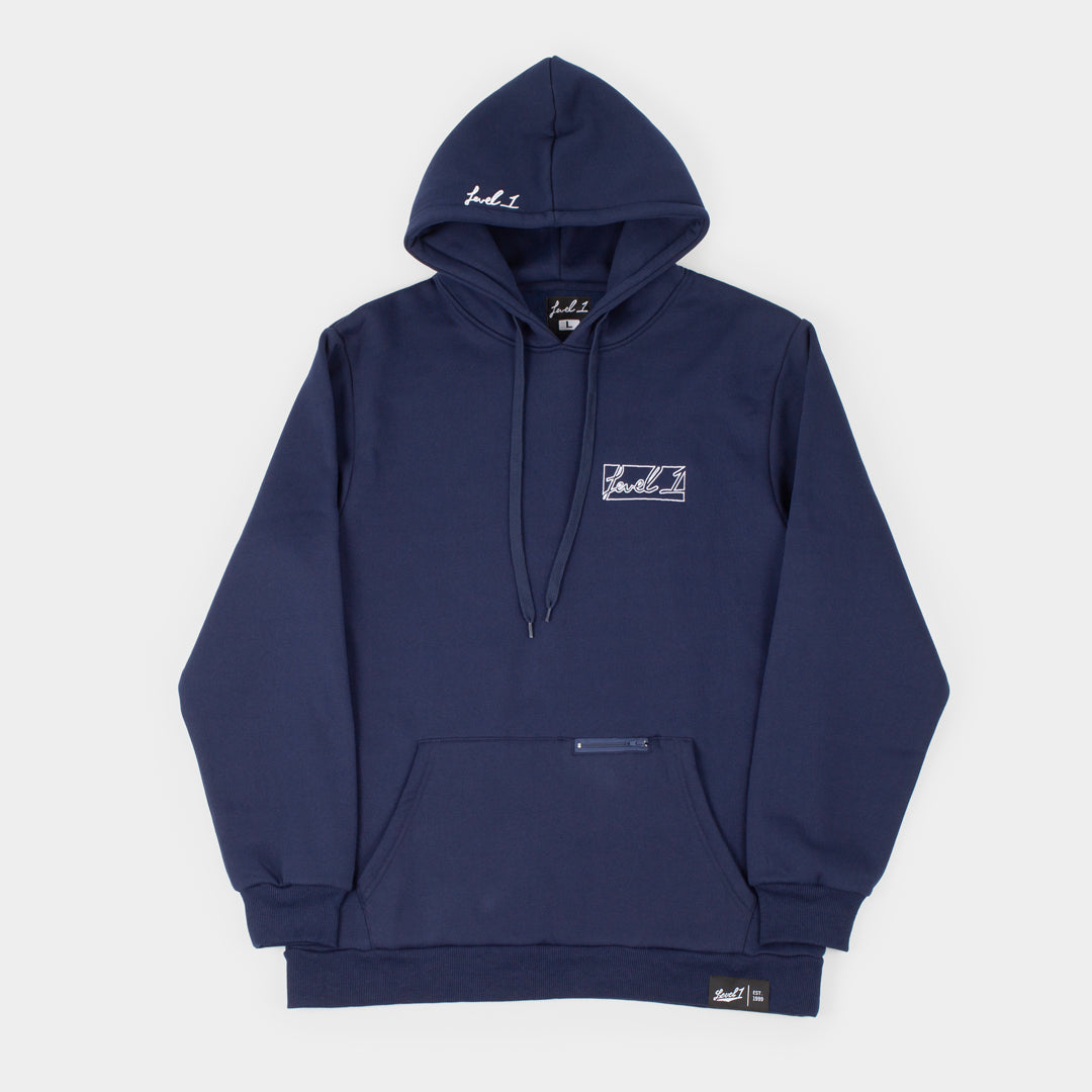 The Almeda Club Box Logo Hoodieネイビー XL Theda Athletic Logo Oversize Hoodie - Blue - Bench