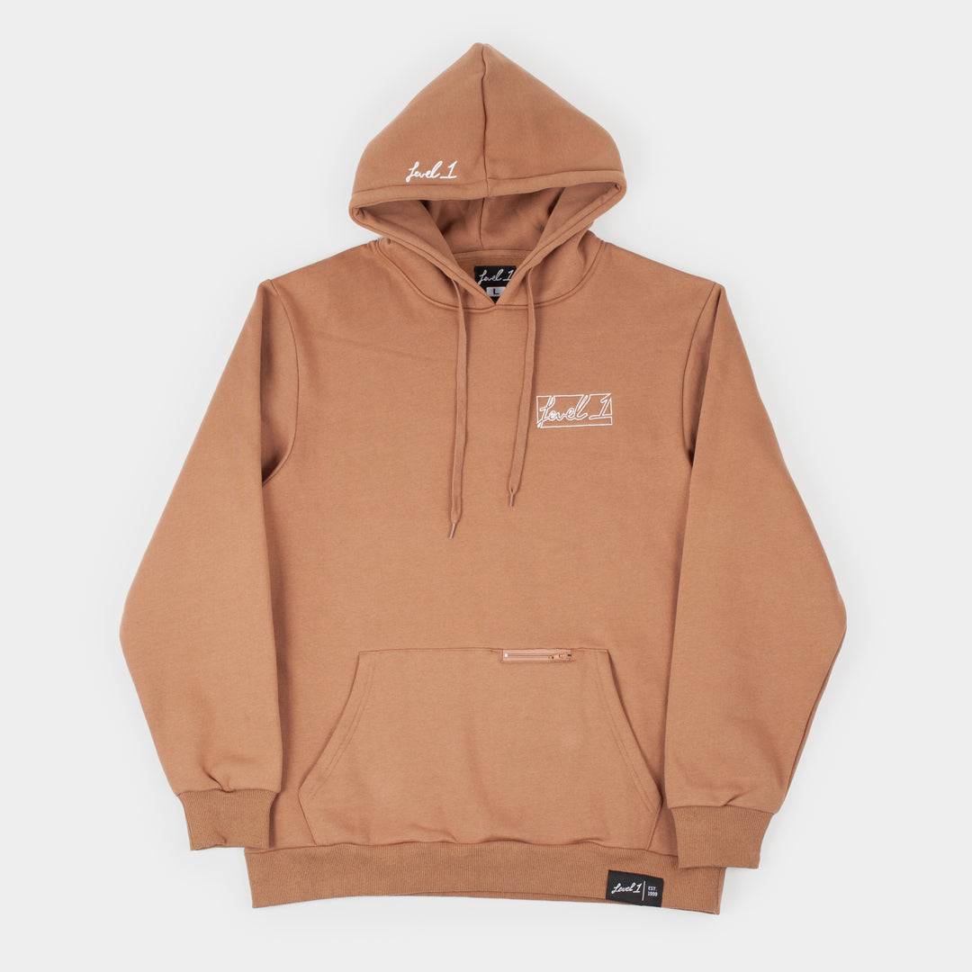 Box Logo Outline Hoodie – Level 1