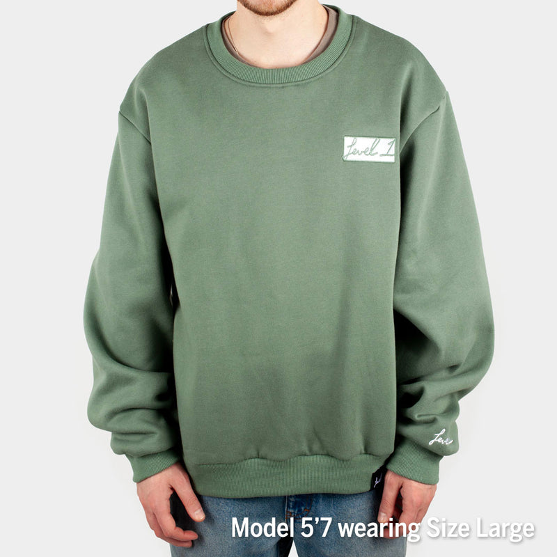 Boxy Box Logo Crewneck