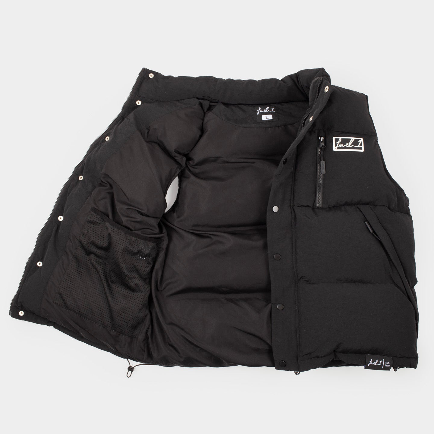 Box Logo Puffy Vest 2.0 – Level 1
