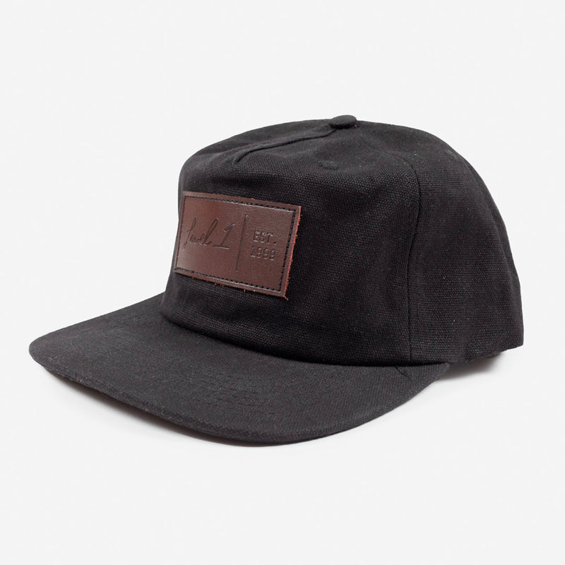 Waxed Cotton Snapback Hat
